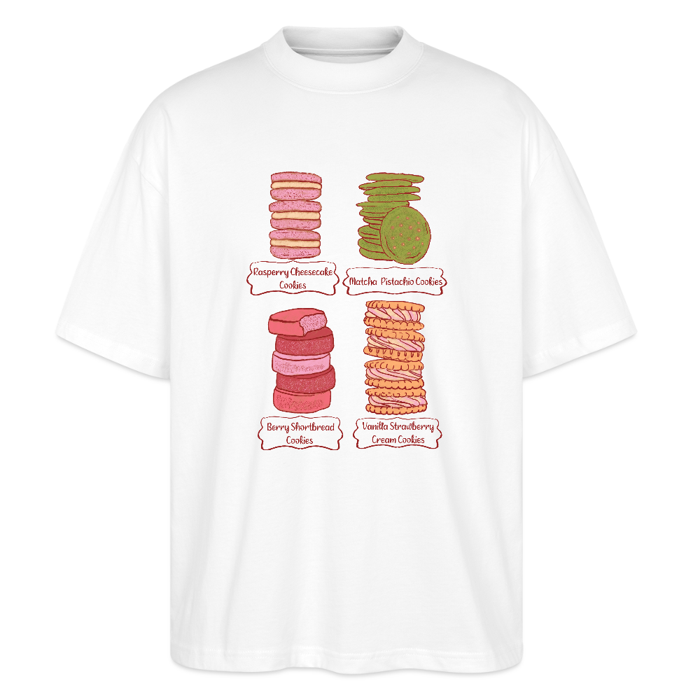 Stanley/Stella Oversized Unisex Bio T-Shirt “Cookie Collection” - Weiß