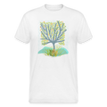 Männer Gildan Heavy T-Shirt - “Frühlingswiese” - Weiß