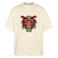Stanley/Stella Oversized Unisex Bio T-Shirt -"Bunte Maske" - Weißgrau