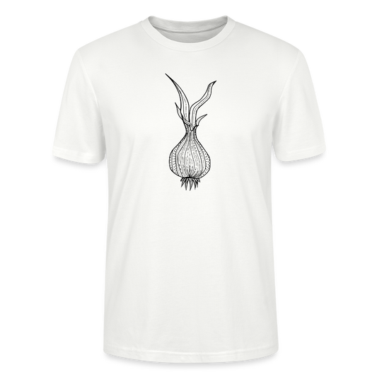 Männer Bio-T-Shirt "Doodle Zwiebel" - Weiß