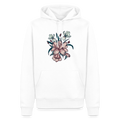 Men’s Premium Hoodie - "Vintage-Orchideen" - Weiß