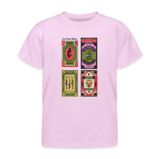 Kinder T-Shirt - "Safety Matches" - Hellrosa