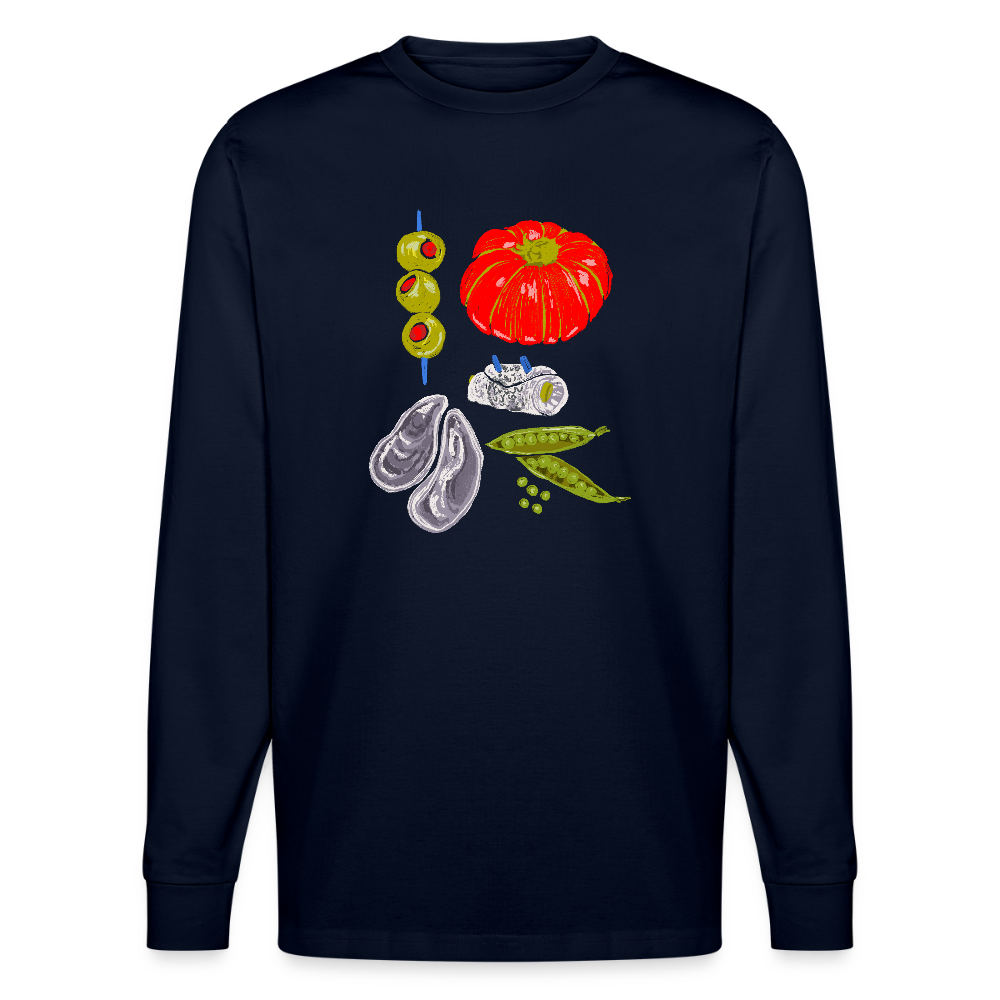 Stanley/Stella Unisex Bio-Langarmshirt - “Bon Appétit” - Navy