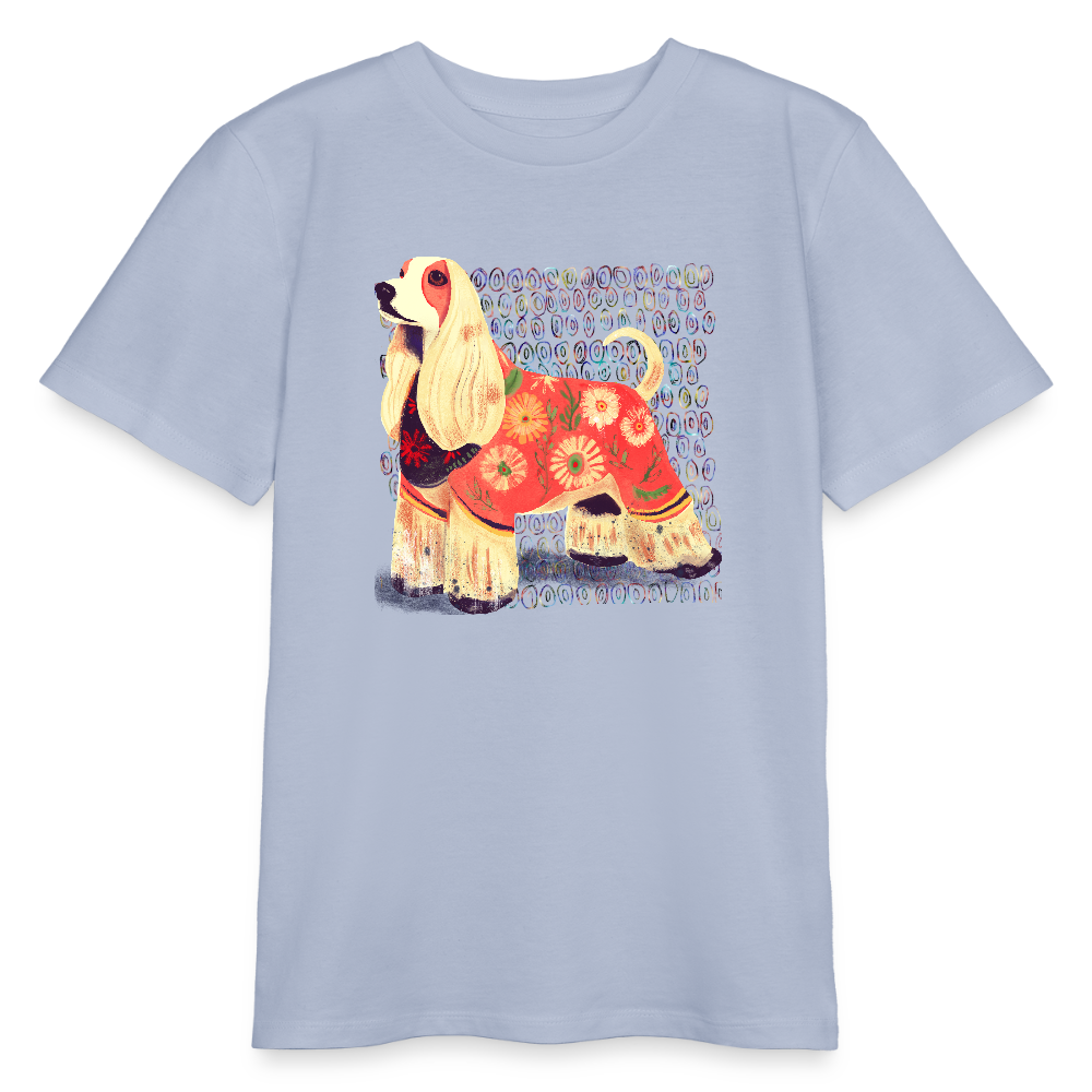 Stanley/Stella Bio Teenager T-Shirt - “Dog Figurine” - Lavendel-Violett