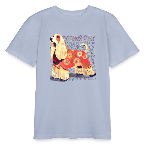 Stanley/Stella Bio Teenager T-Shirt - “Dog Figurine” - Lavendel-Violett