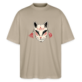 Stanley/Stella Oversized Unisex Bio T-Shirt - “Japanische Maske” - Steingrau