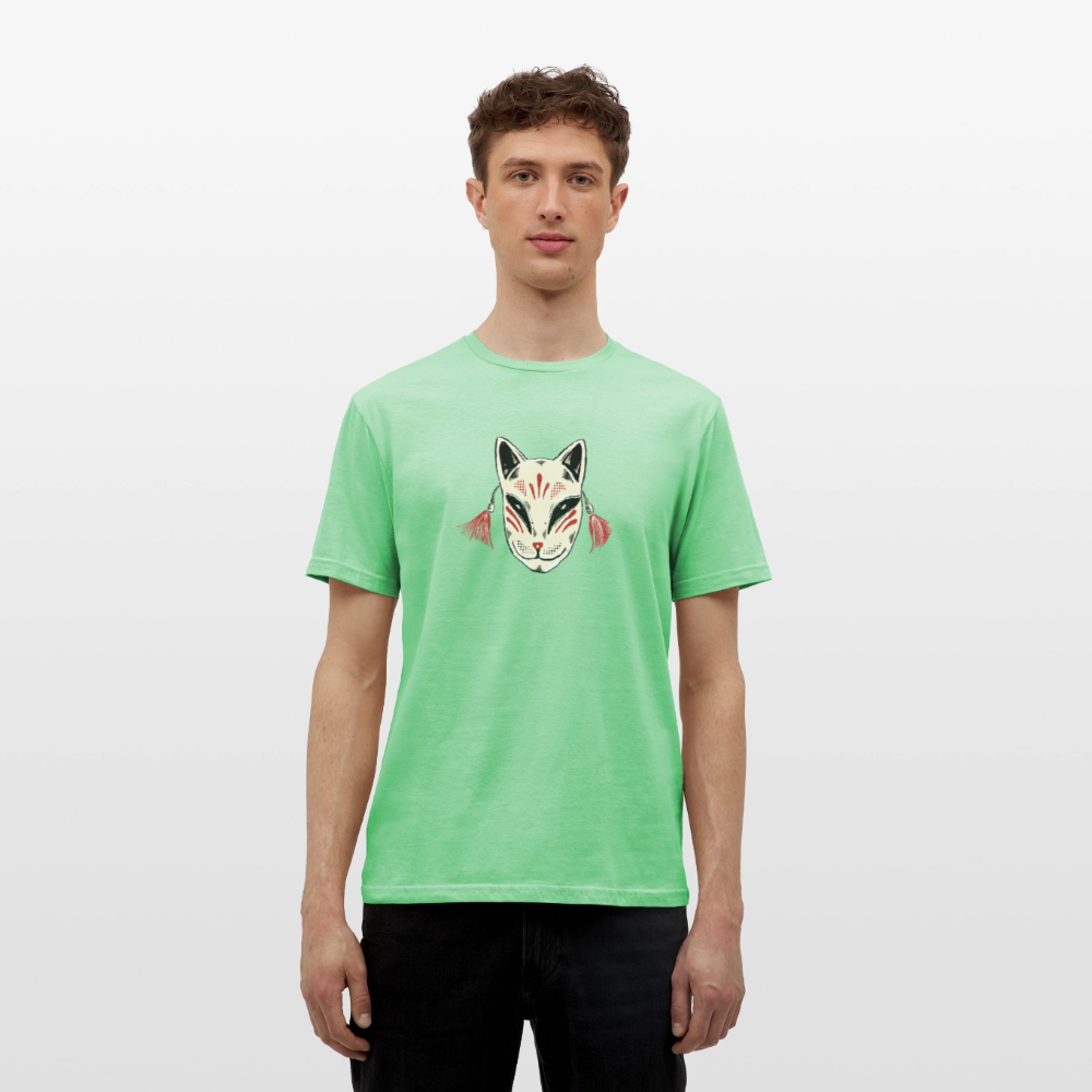 Männer T-Shirt - “Japanische Maske” - Mintgrün