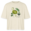 Stanley/Stella Frauen Boxy Bio-T-Shirt Nova - “Gemüse Collection Print” - Weißgrau