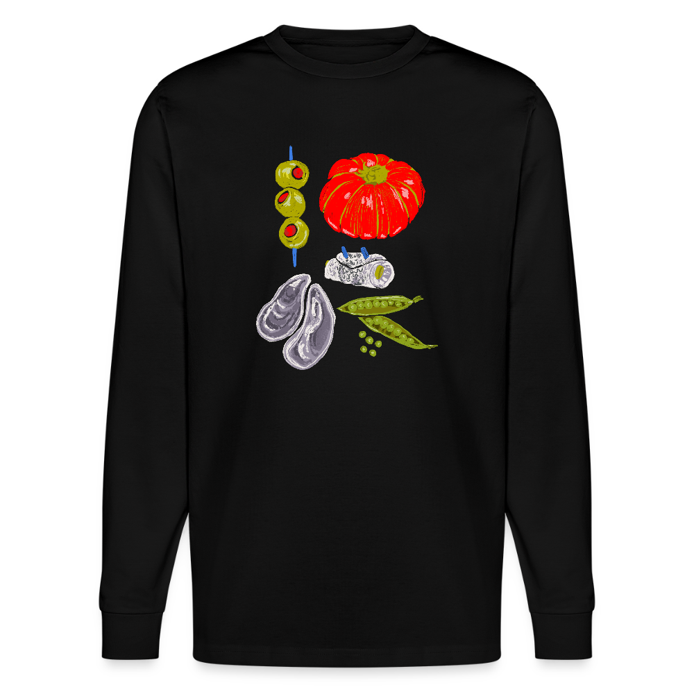 Stanley/Stella Unisex Bio-Langarmshirt - “Bon Appétit” - Schwarz
