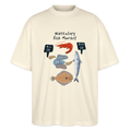 Stanley/Stella Oversized Unisex Bio T-Shirt - “Midcentury Fish Market” - Weißgrau