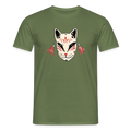 Männer T-Shirt - “Japanische Maske” - Militärgrün