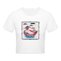 Cropped T-Shirt - Weiß