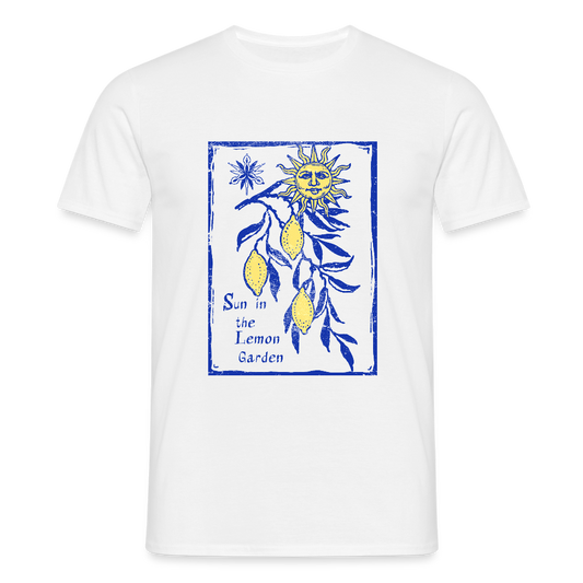 Männer T-Shirt- “Lemon Garden” - Weiß