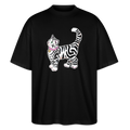 Stanley/Stella Oversized Unisex Bio T-Shirt - “Getigerte Katze” - Schwarz