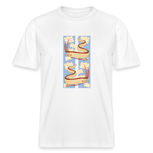 Stanley/Stella Relaxed Fit Unisex Bio-T-Shirt - “Riemenfische” - Weiß