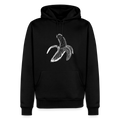 Men’s Premium Hoodie "Weiße Banane" - Schwarz