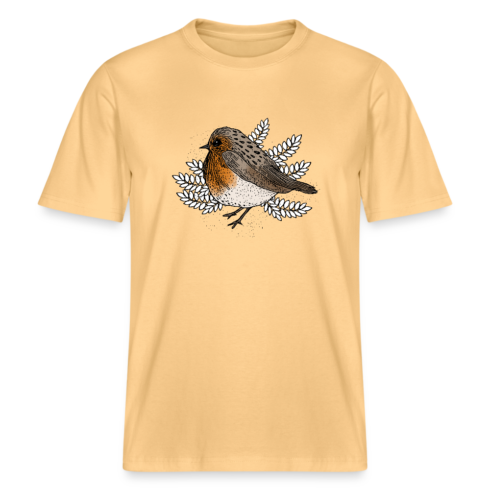 Stanley/Stella Relaxed Fit Unisex Bio-T-Shirt - "Rotkehlchen" - Hellgelb