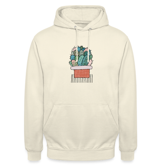 Unisex Hoodie "Kaktus in Terracotta" - Vanille-Milchshake