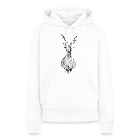 Frauen Premium Hoodie "Doodle Zwiebel" - Weiß