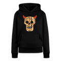 Frauen Premium Hoodie "Teufelsschädel" - Schwarz