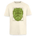 Heavy Oversize T-Shirt "Green Man" - Creme
