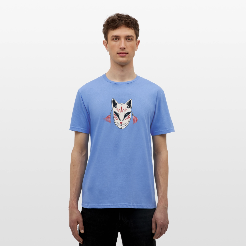 Männer T-Shirt - “Japanische Maske” - carolina blue