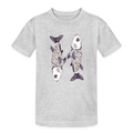 Kinder Heavy Cotton T-Shirt - “Zwei Sardinen” - Grau meliert