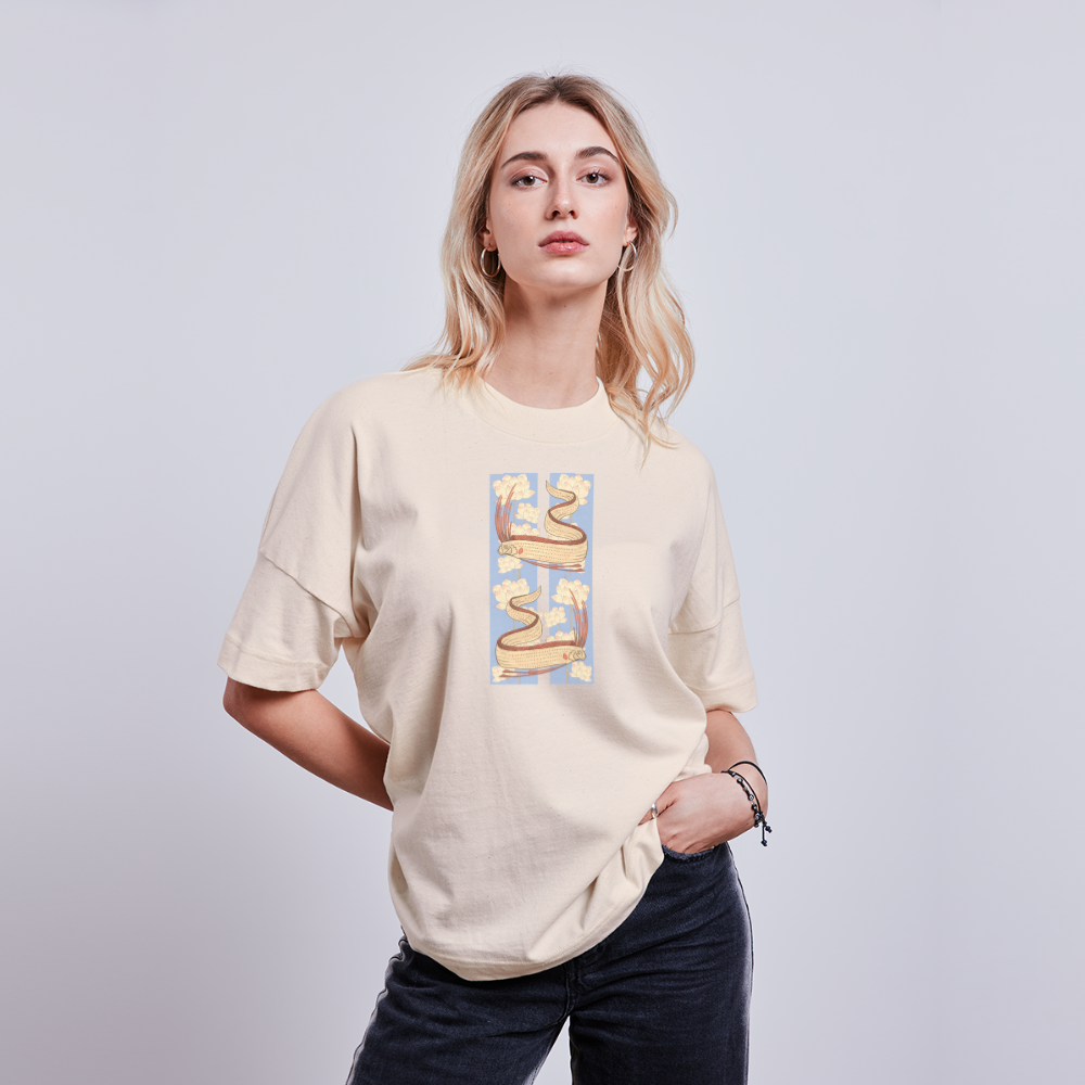 Stanley/Stella Unisex Oversize Bio-T-Shirt - “Riemenfische” - Naturweiß