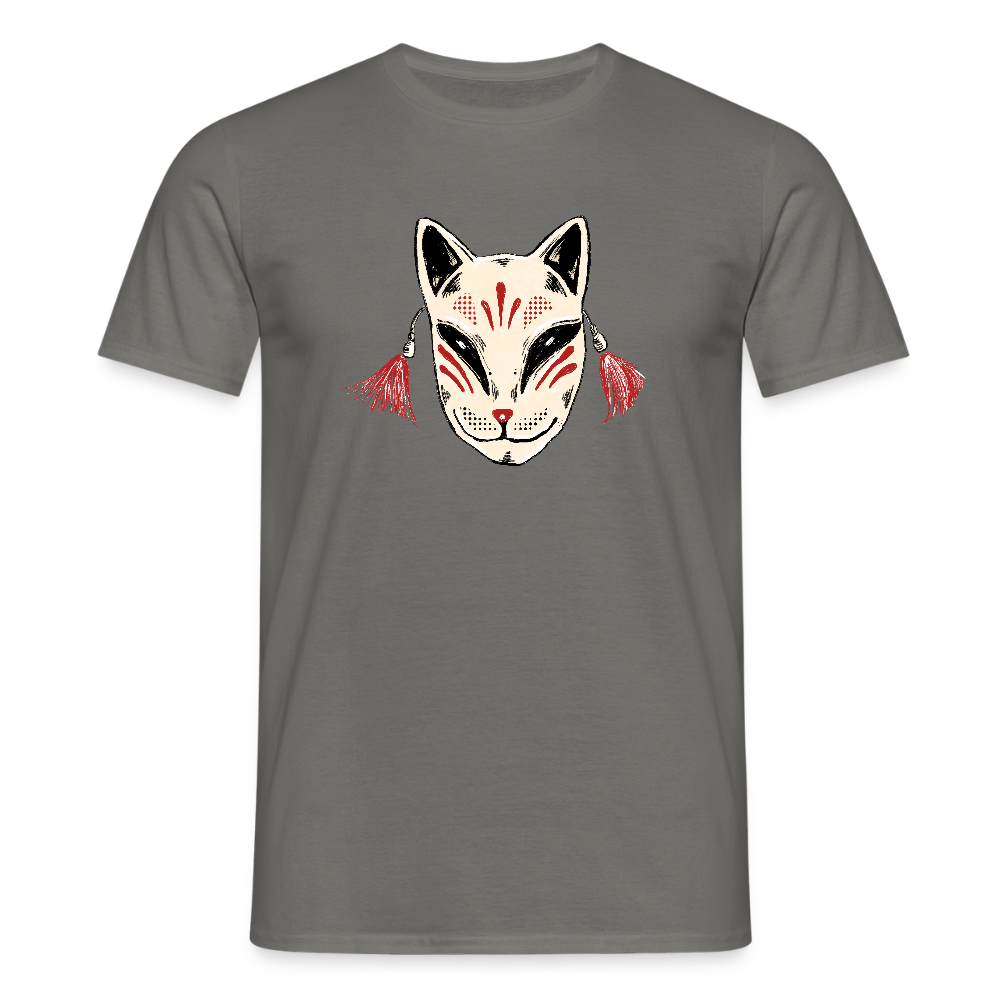 Männer T-Shirt - “Japanische Maske” - Graphit