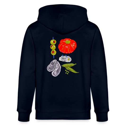 Stanley/Stella Unisex Bio-Kapuzenjacke - “Bon Appétit” - Navy