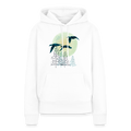 Frauen Premium Hoodie - "Zugvögel" - Weiß