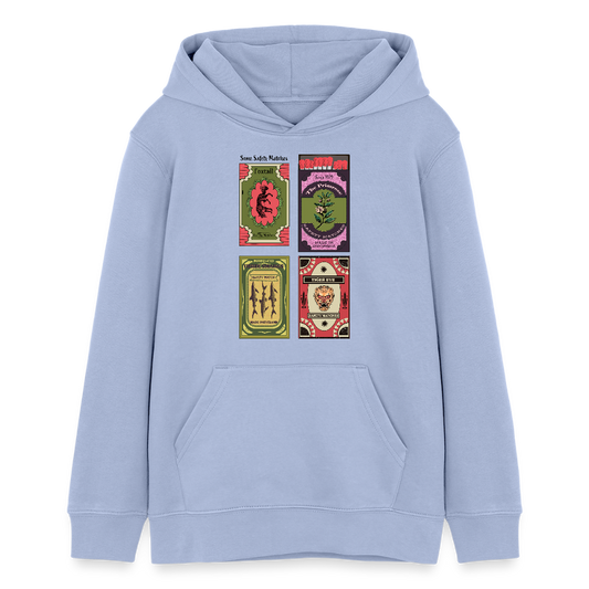 Stanley/Stella Teenager Bio-Hoodie - "Safety Matches" - Sky