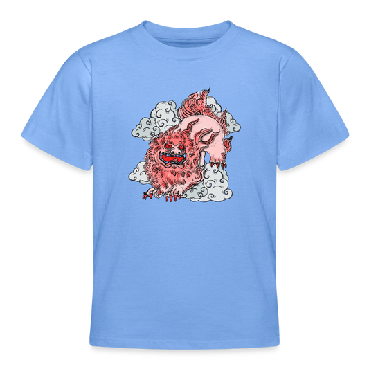 Teenager T-Shirt - “Fu Dog” - Himmelblau