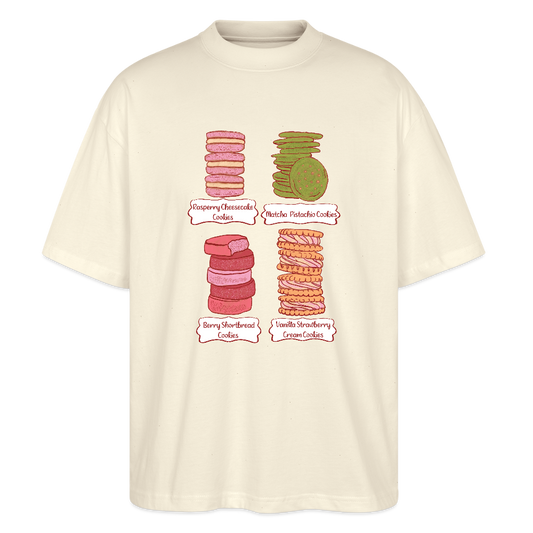 Stanley/Stella Oversized Unisex Bio T-Shirt “Cookie Collection” - Weißgrau