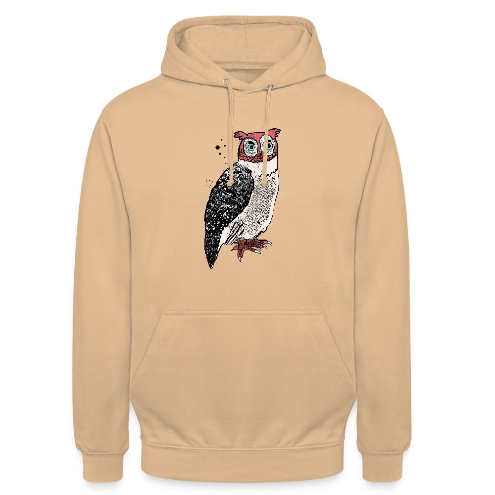 Unisex Hoodie - "Unsere Eule" - Pfirsich
