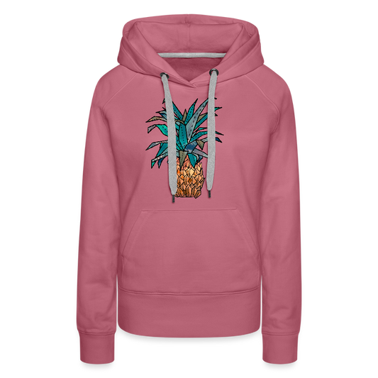 Frauen Premium Hoodie "Ananas Bronze" - Malve