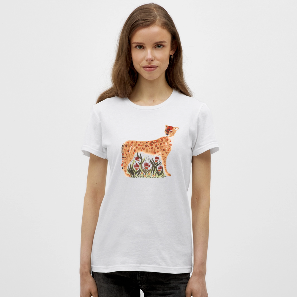 Frauen T-Shirt - "“Choose your Cheetah” - Weiß