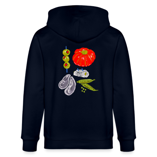 Stanley/Stella Unisex Bio-Kapuzenjacke - “Bon Appétit” - Navy