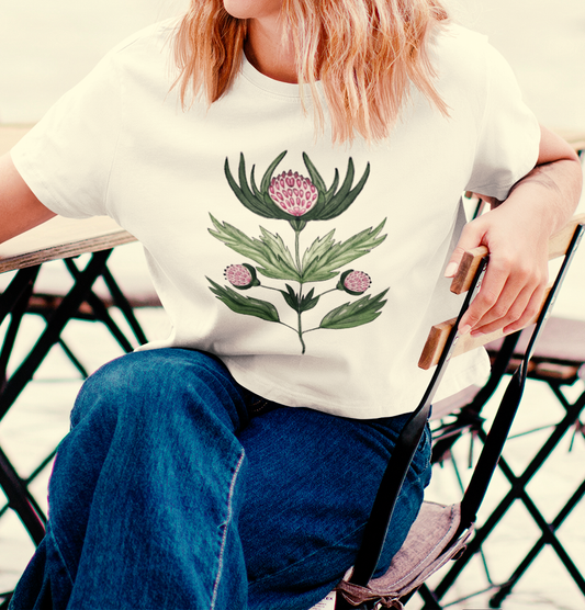 Stanley/Stella Frauen Boxy Bio-T-Shirt Nova - “Mariendistel”