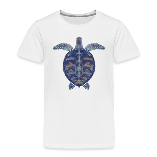 Kinder Premium T-Shirt "Meeresschildkröte" - weiß