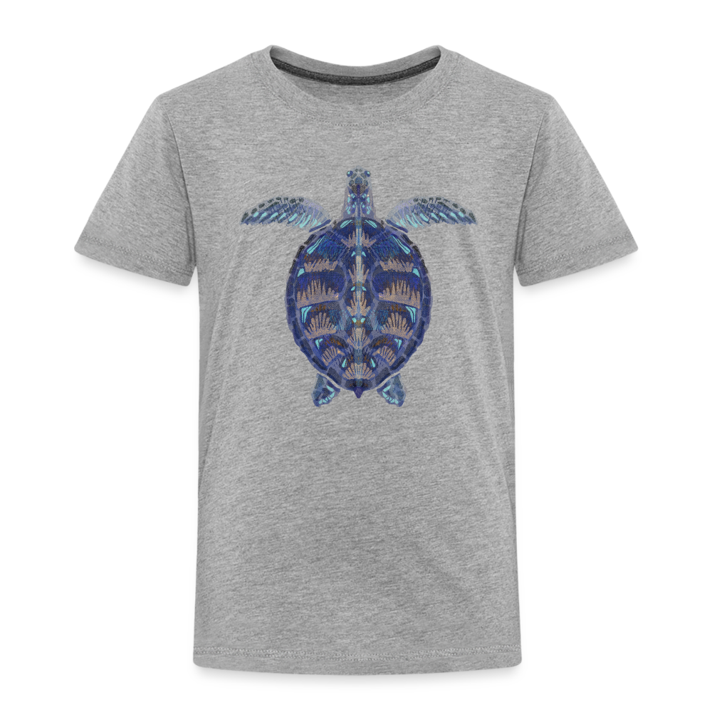 Kinder Premium T-Shirt "Meeresschildkröte" - Grau meliert