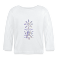 Baby Langarmshirt - “Eiskristalle” - weiß