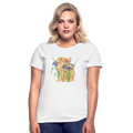 Frauen T-Shirt -  "Feldhase" - weiß