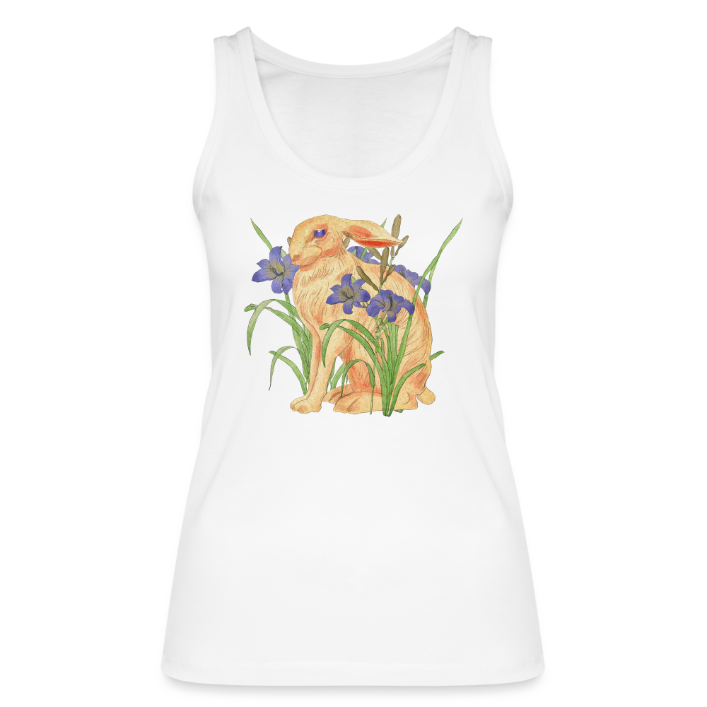 Frauen Bio Tank Top - "Feldhase" - weiß