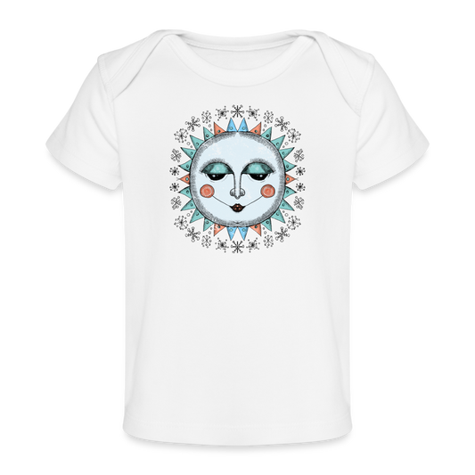 Baby Bio-T-Shirt - “Wintersonne” - weiß