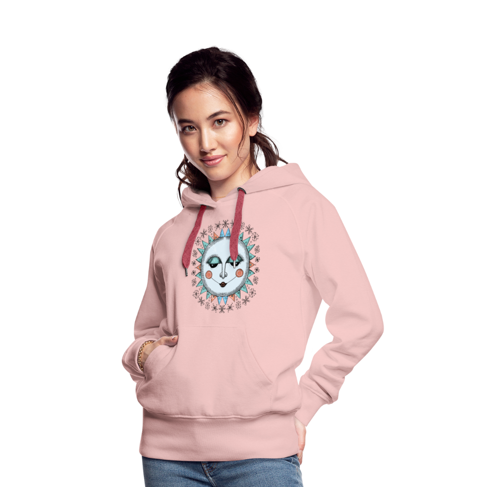 Frauen Premium Hoodie - “Wintersonne” - Kristallrosa