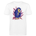Männer Bio-T-Shirt - “Blauer Affe” - weiß