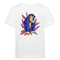 Kinder Bio-T-Shirt - “Blauer Affe” - weiß
