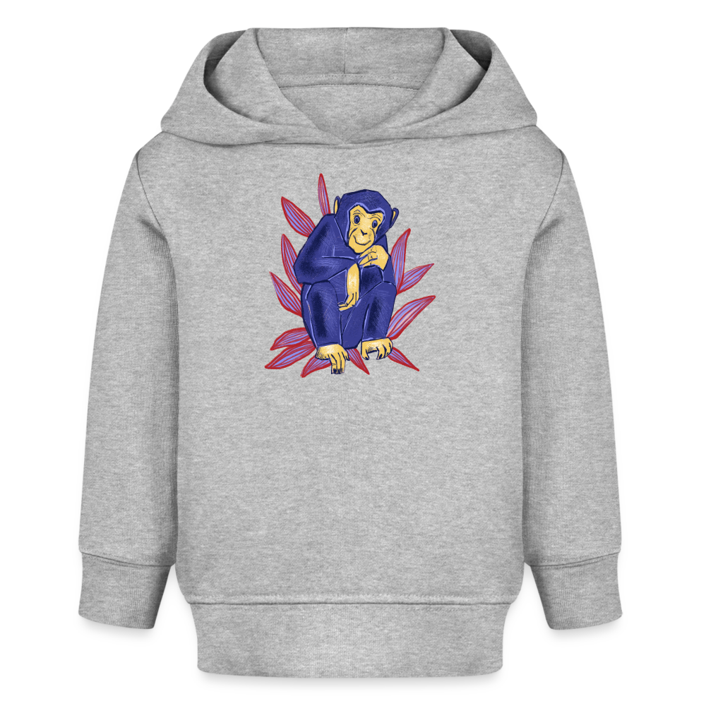 Stanley/Stella Bio Hoodie - “Blauer Affe” - Grau meliert