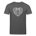 Männer Bio-T-Shirt von Stanley & Stella - “Azulejo Herz” - Anthrazit